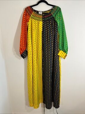 Neusteters vintage 1960s or 1970s boho patchwork maxi dress from Denver Co 8-10